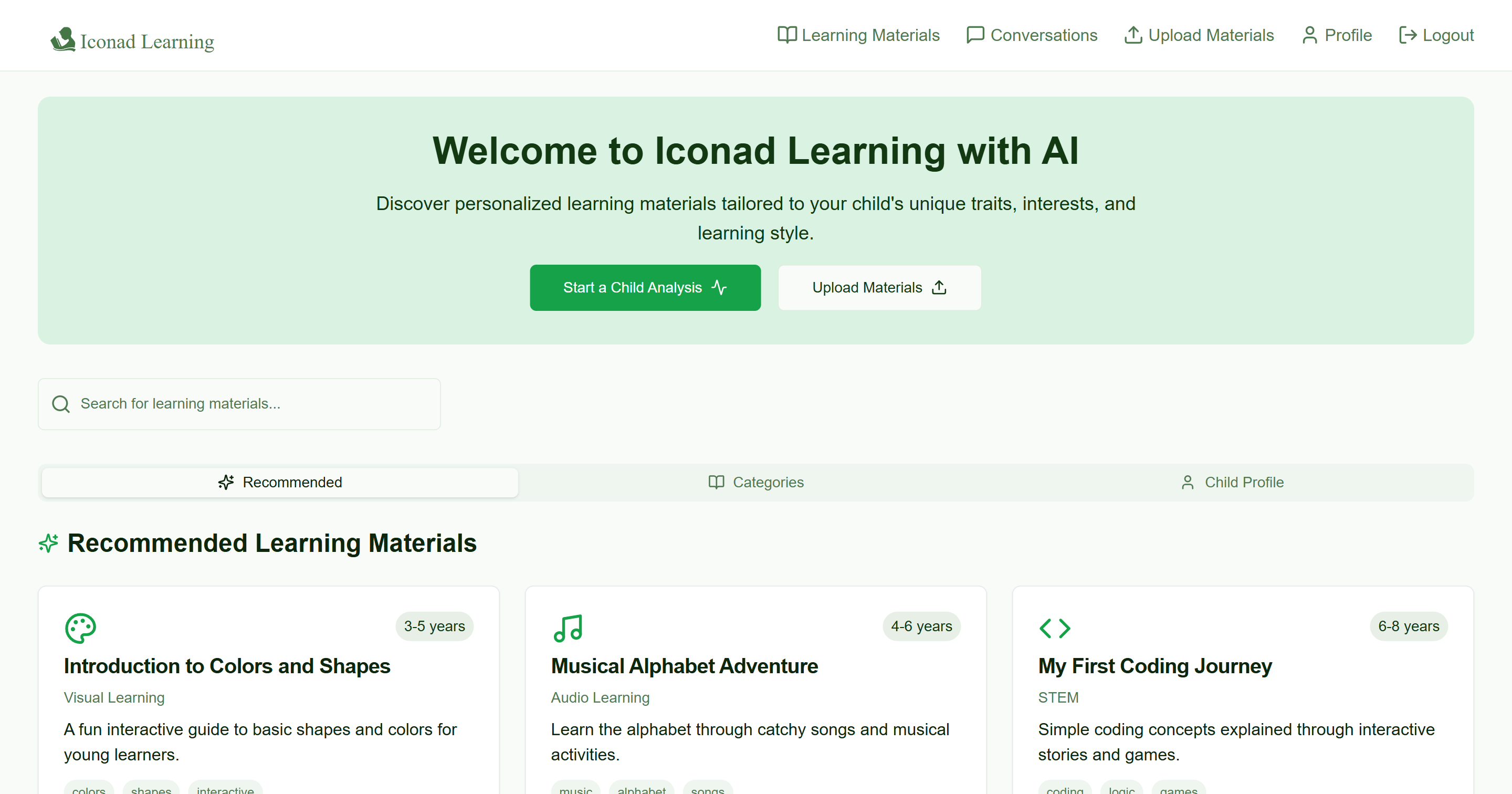 Iconad Learning with AI